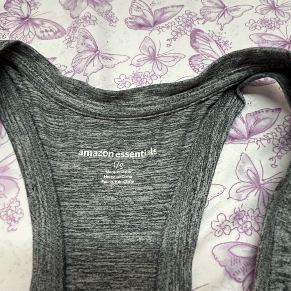 🍄Amazon Essentials Gray Racerback Tank Top - Picture 2 of 2